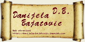 Danijela Bajatović vizit kartica